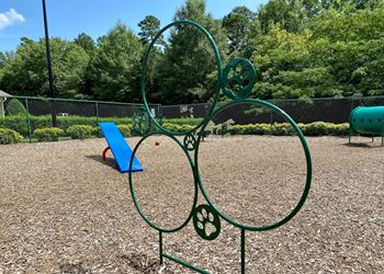Dog Park ground at Alden Place at South Square Durham NC 27707